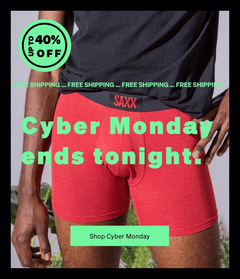 Cyber Monday ends tonight.
