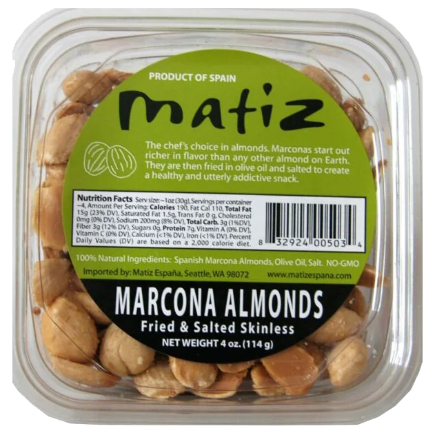 Image of Matiz Marcona Fried Salted Almond Tubs