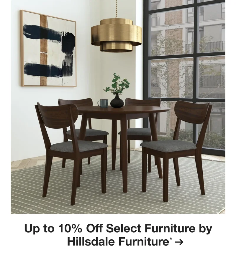 Up to 10% Off Select Furniture by Hillsdale*