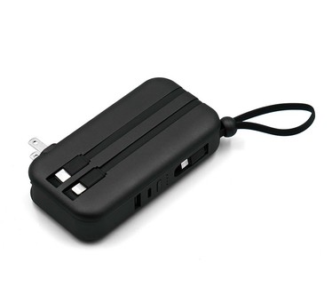 Limitless 10,000mAh Power Bank with AC Plug & Type-C Cable