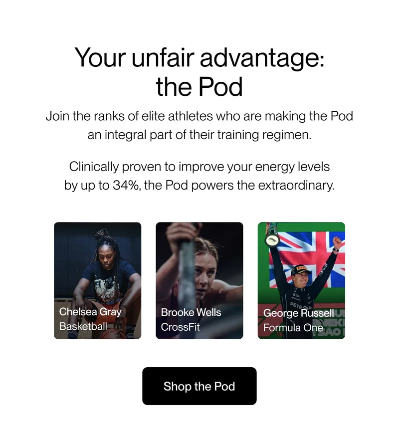 Your unfair advantage: the Pod