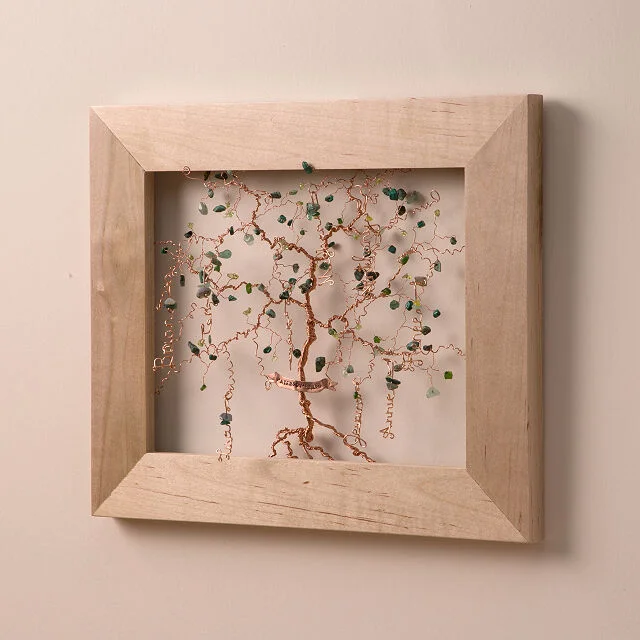 Personalized Family Tree Wire Sculpture