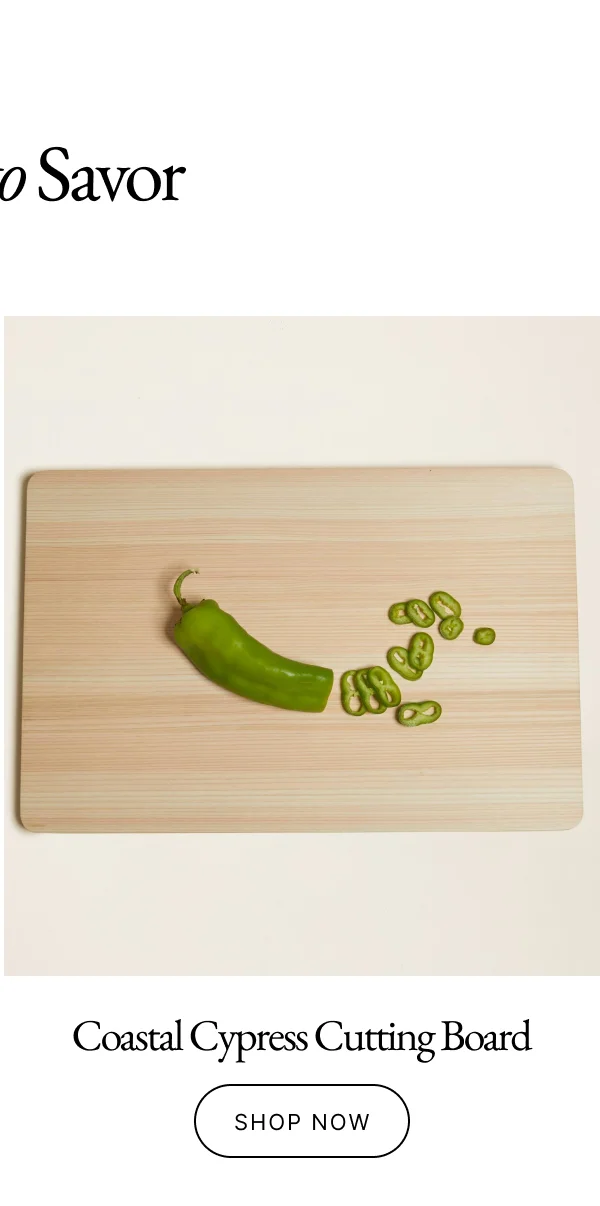 Kumo Hinoki Coastal Cypress Cutting Board