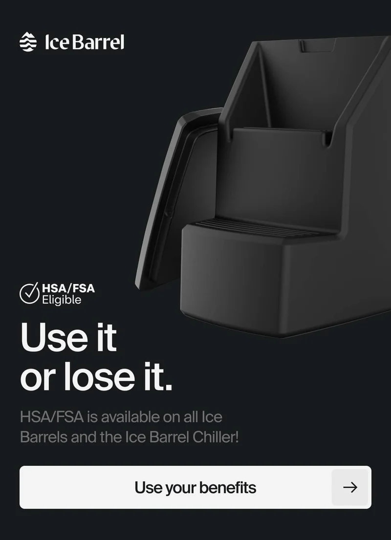 Ice Barrel is HSA/FSA eligible