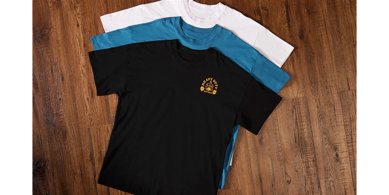 GFX HEAVY DUTY OS T-SHIRTS - CORE BLUE, BLACK, WHITE.