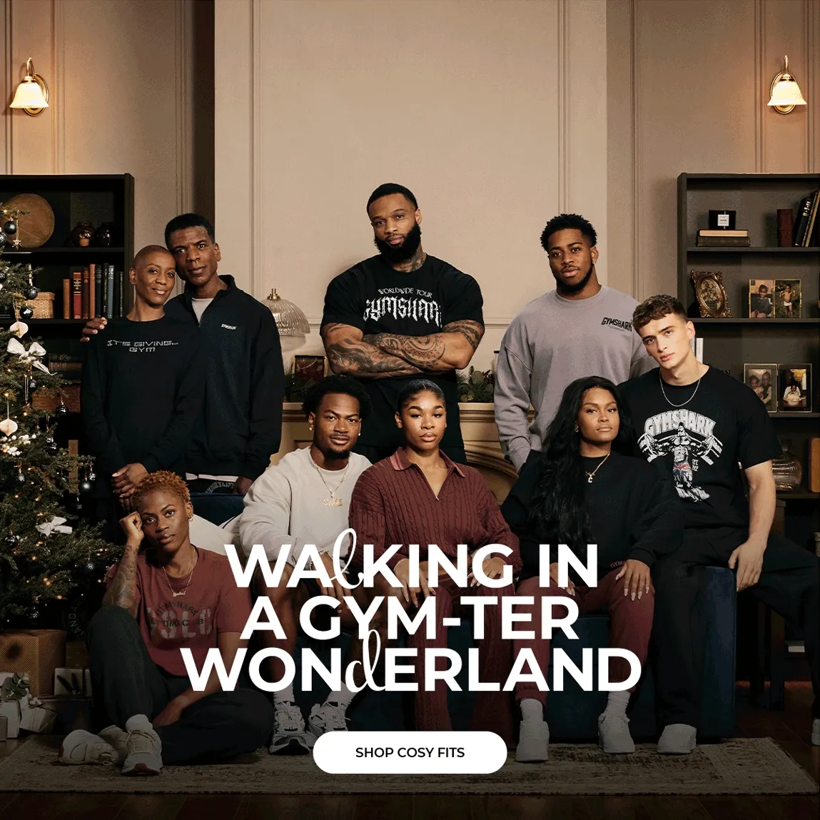 Walking in a gym-ter wonderland. Shop cosy fits.