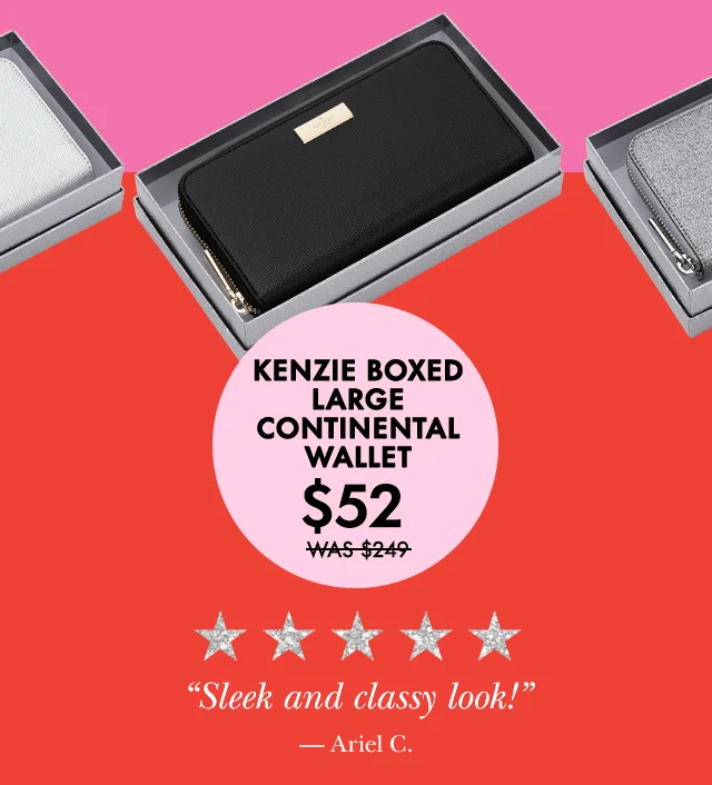KENZIE BOXED LARGE CONTINENTAL WALLET