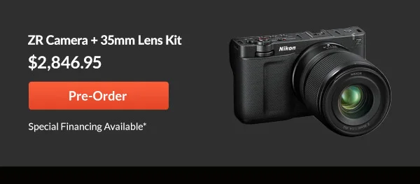 Nikon ZR Camera +35mm Lens Kit  |   Pre-Order