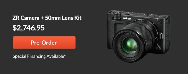 Nikon ZR Camera + 50mm Lens Kit  |   Pre-Order