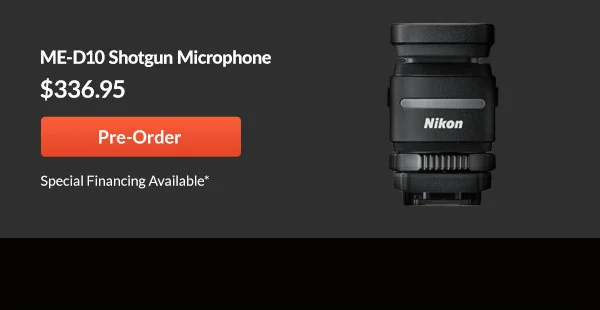 Nikon ME-D10 Shotgun Microphone |  Pre-Order