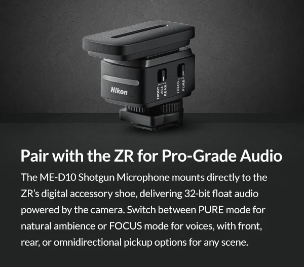 Pair with the ZR for Pro-Grade Audio