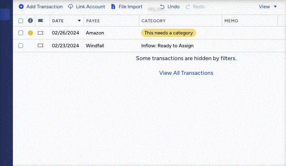Flagging transactions on web