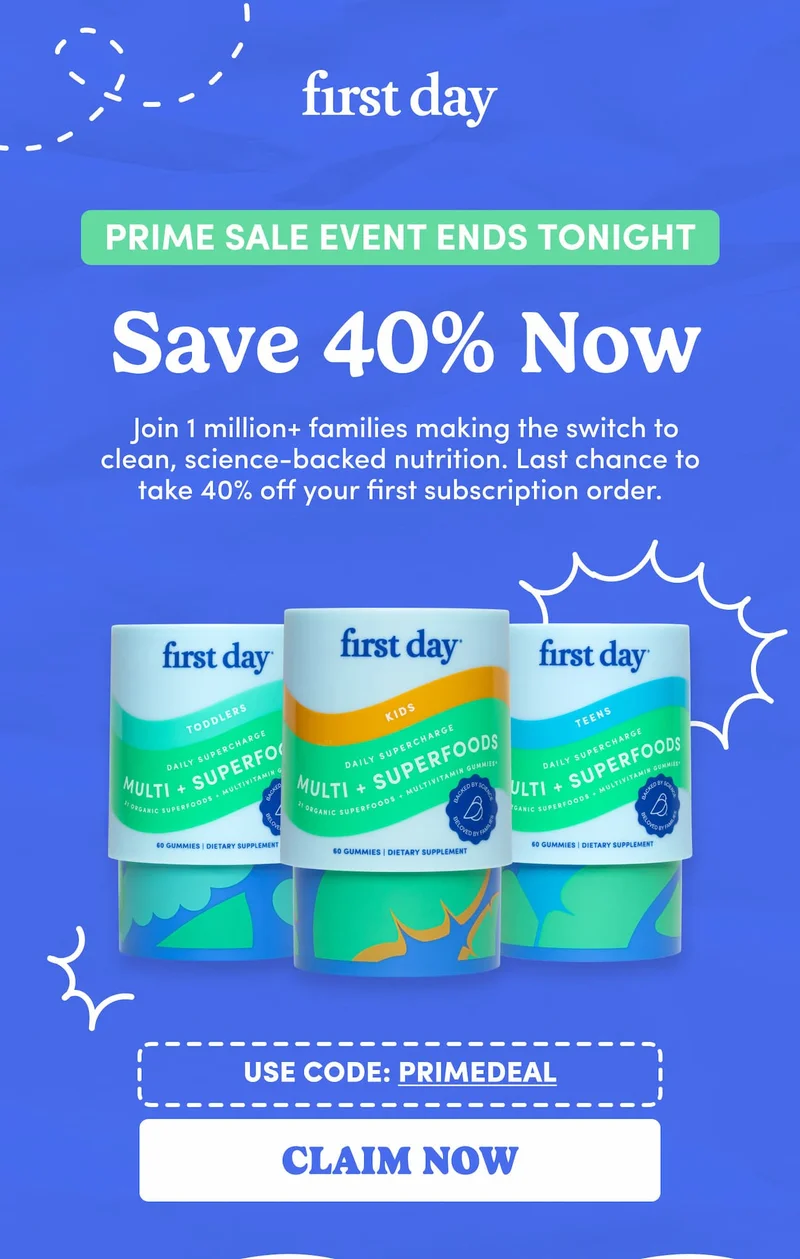 Prime Sale Event Ends Tonight.