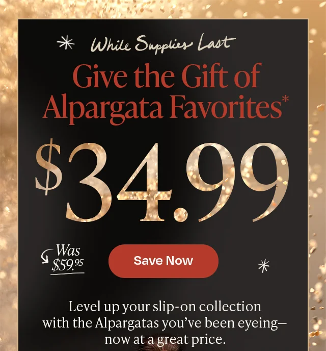 Alpargata Favorites $34.99 Save Now