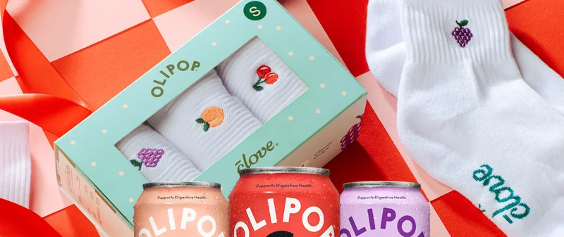 While you’re dressing your feet in flavor, don’t forget to stock up on the sips that inspired it all. Peaches & Cream, Classic Grape, and Cherry Cola are fridge-ready, fruit-forward, and the perfect match for your new favorite socks.