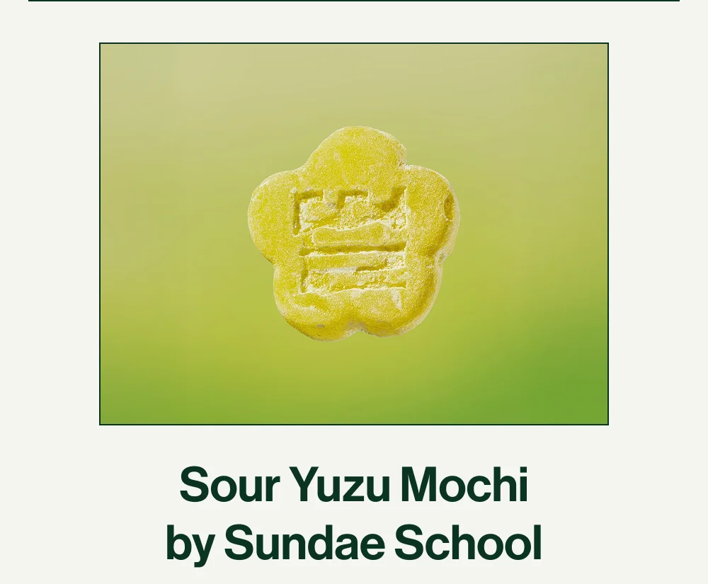 Sour Yuzu Mochi by Sundae School