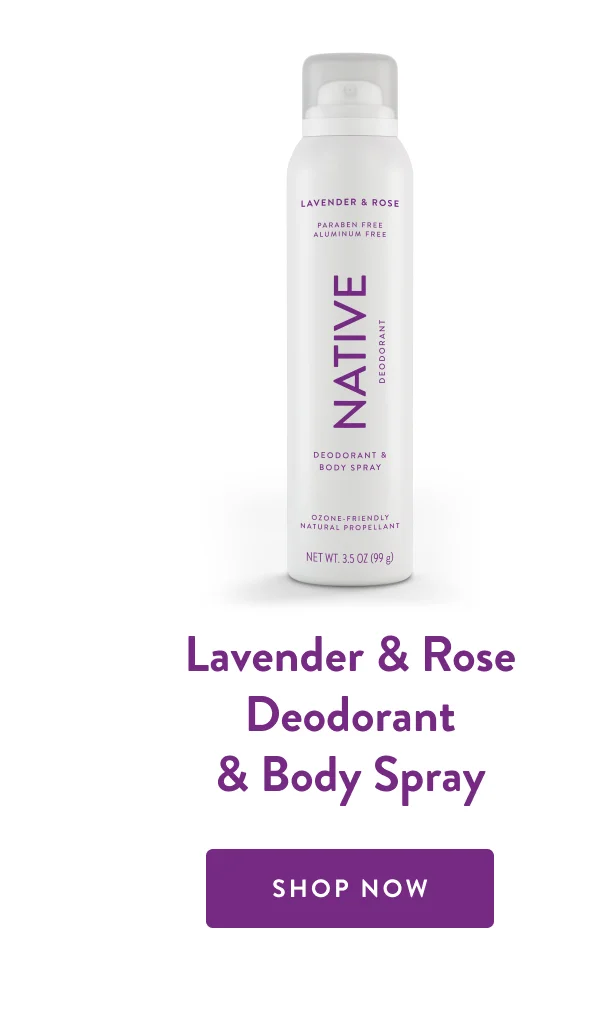 Lavender & Rose Deodorant & Body Spray | SHOP NOW