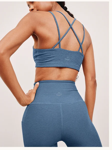 Spacedye Get Across Bra in Washed Denim