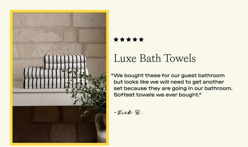 luxe bath towels