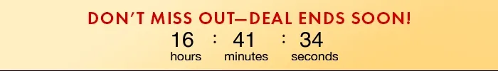 Skincare Daily Deals Countdown Timer