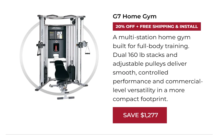 20% OFF | G7 Home Gym