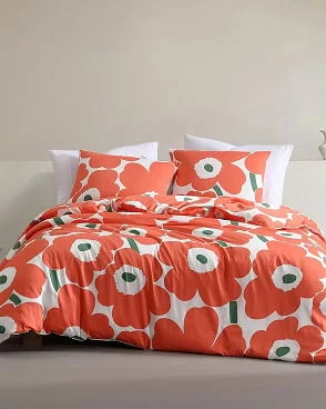 Unikko F/Q Duvet Cover and Sham set