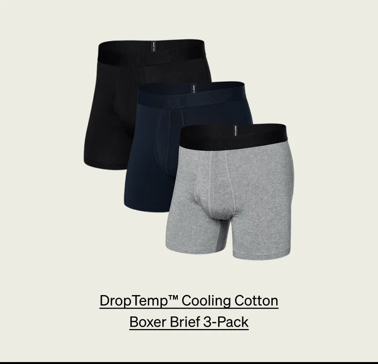 DropTemp™ Cooling Cotton Boxer Brief 3-Pack