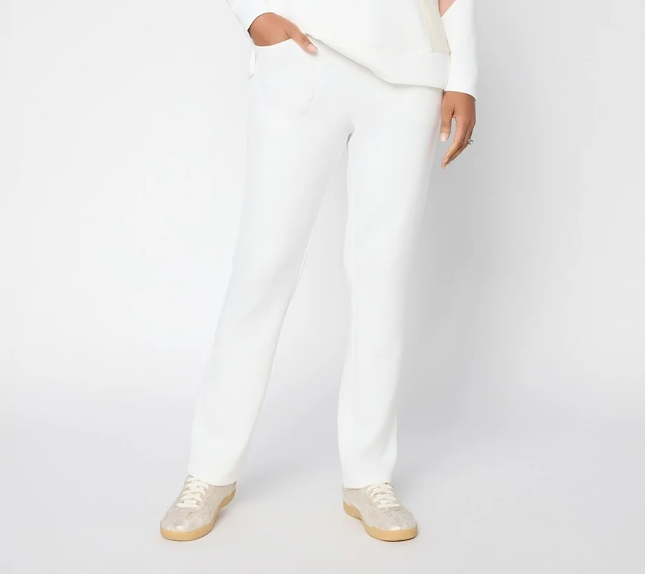 Belle by Kim Gravel Regular ScubaLuxe Slim Straight Pant