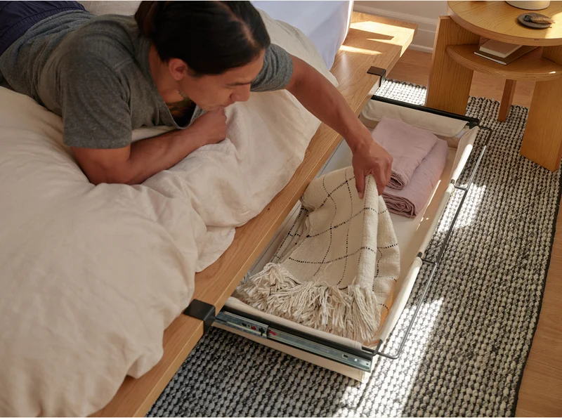 Pictured: The Underbed Storage in Black