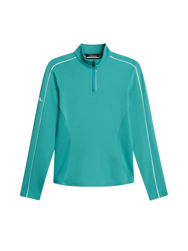 Image of Adiola Quarter Zip Mid Layer / Teal