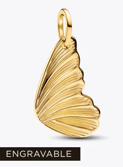 Engravable Butterfly Wing Tag Pendant