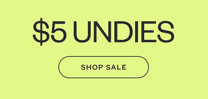 $5 UNDIES. SHOP SALE.