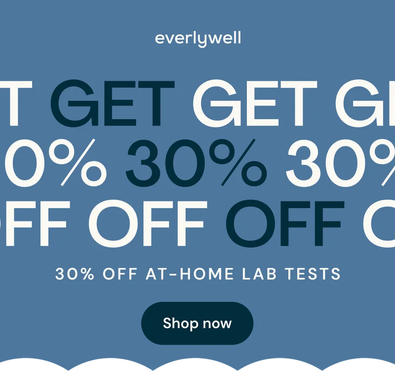 30% OFF AT-HOME LAB TESTS