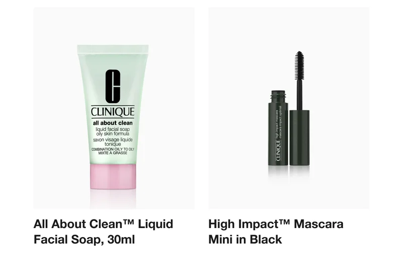 All About Clean™ Liquid Facial Soap, 30ml High Impact™ Mascara Mini in Black
