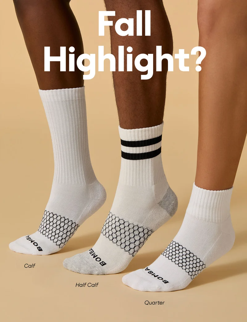 Fall Highlight? Calf | Half Calf | Quarter | All the high socks you can show off.