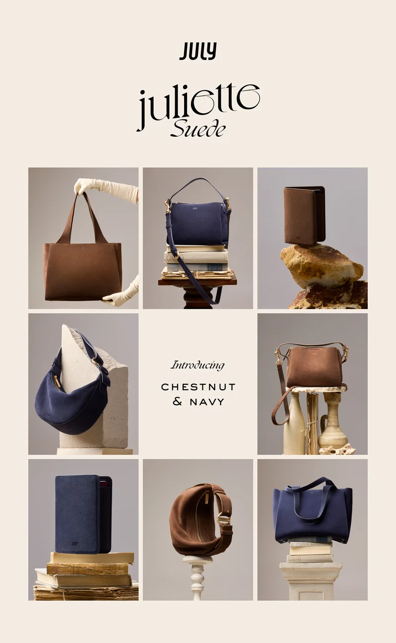 Juliette Suede - Introducing Navy & Chestnut