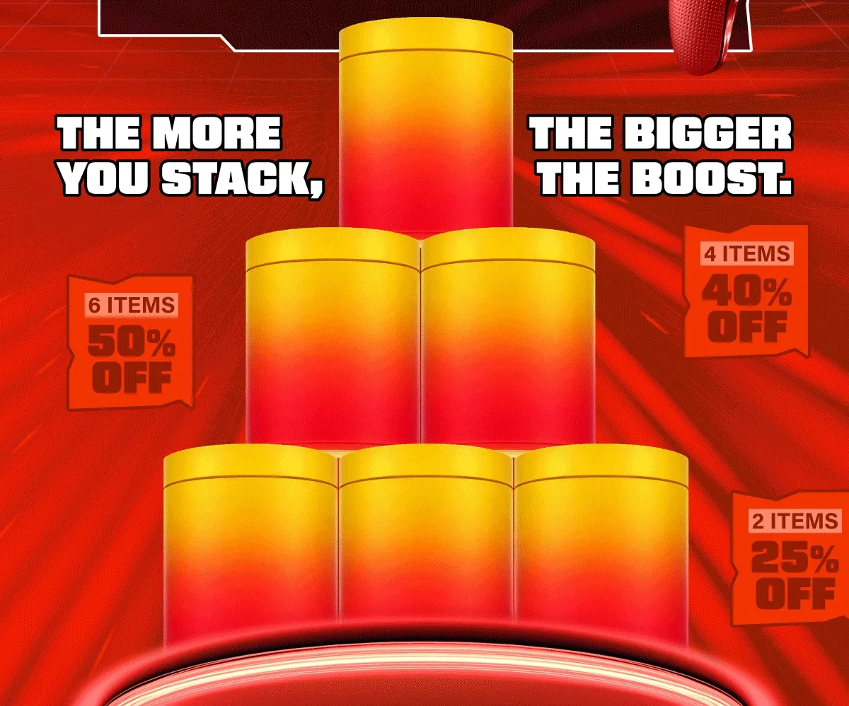 The more you stack, the bigger the boost.