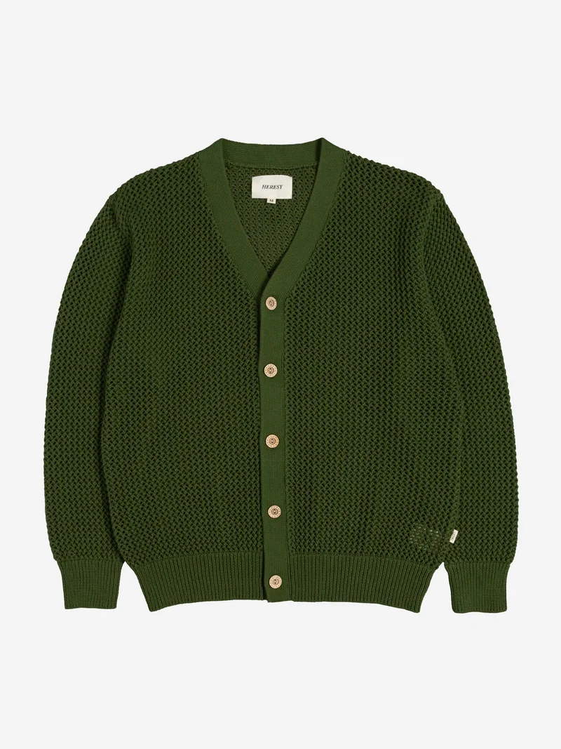 Image of Heresy Braid Cardigan - Green