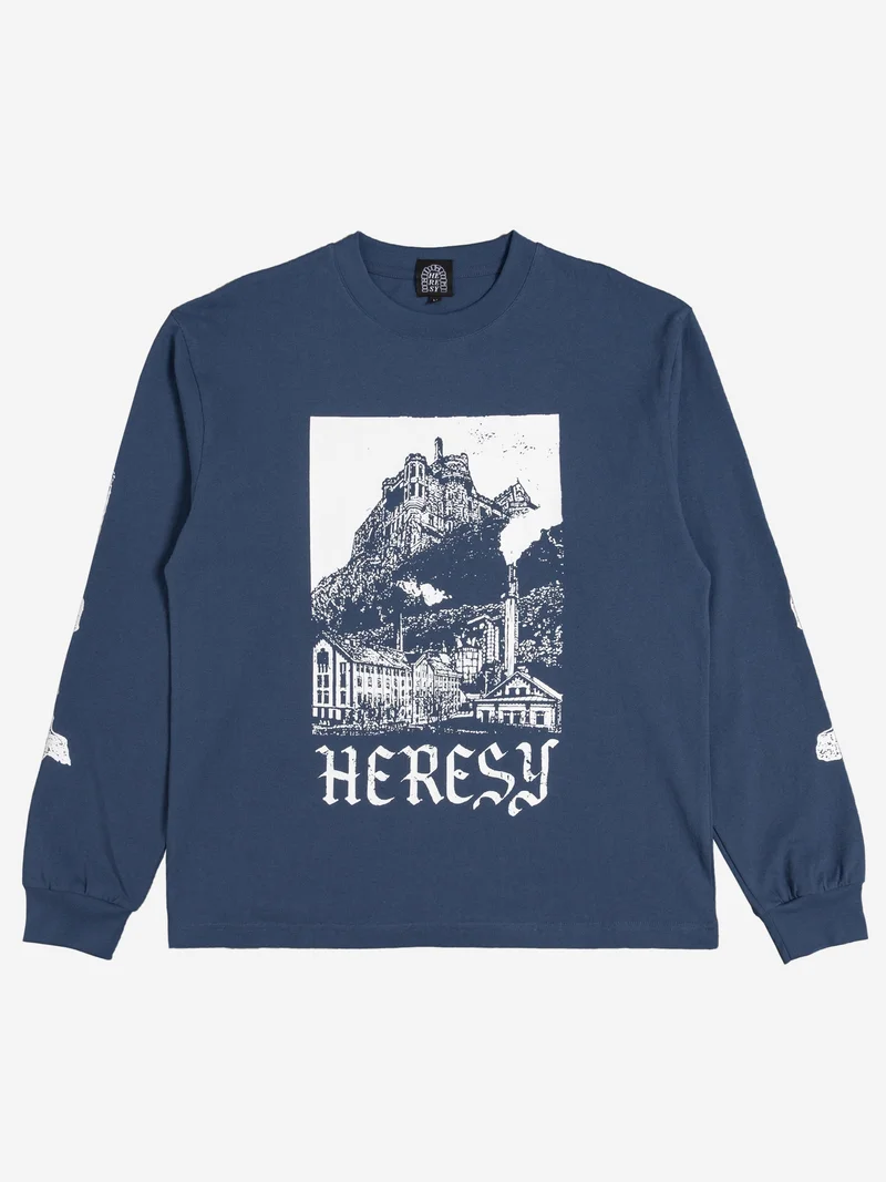 Image of Heresy Moss & Iron T-Shirt - Navy