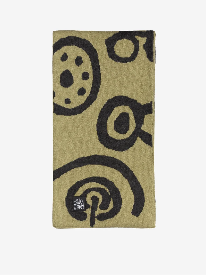 Image of Heresy Carvings Scarf - Green