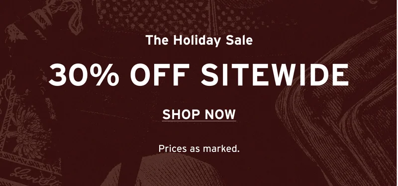 30% OFF SITEWIDE
