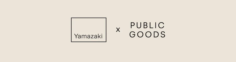 Yamazaki x Public Goods Logos
