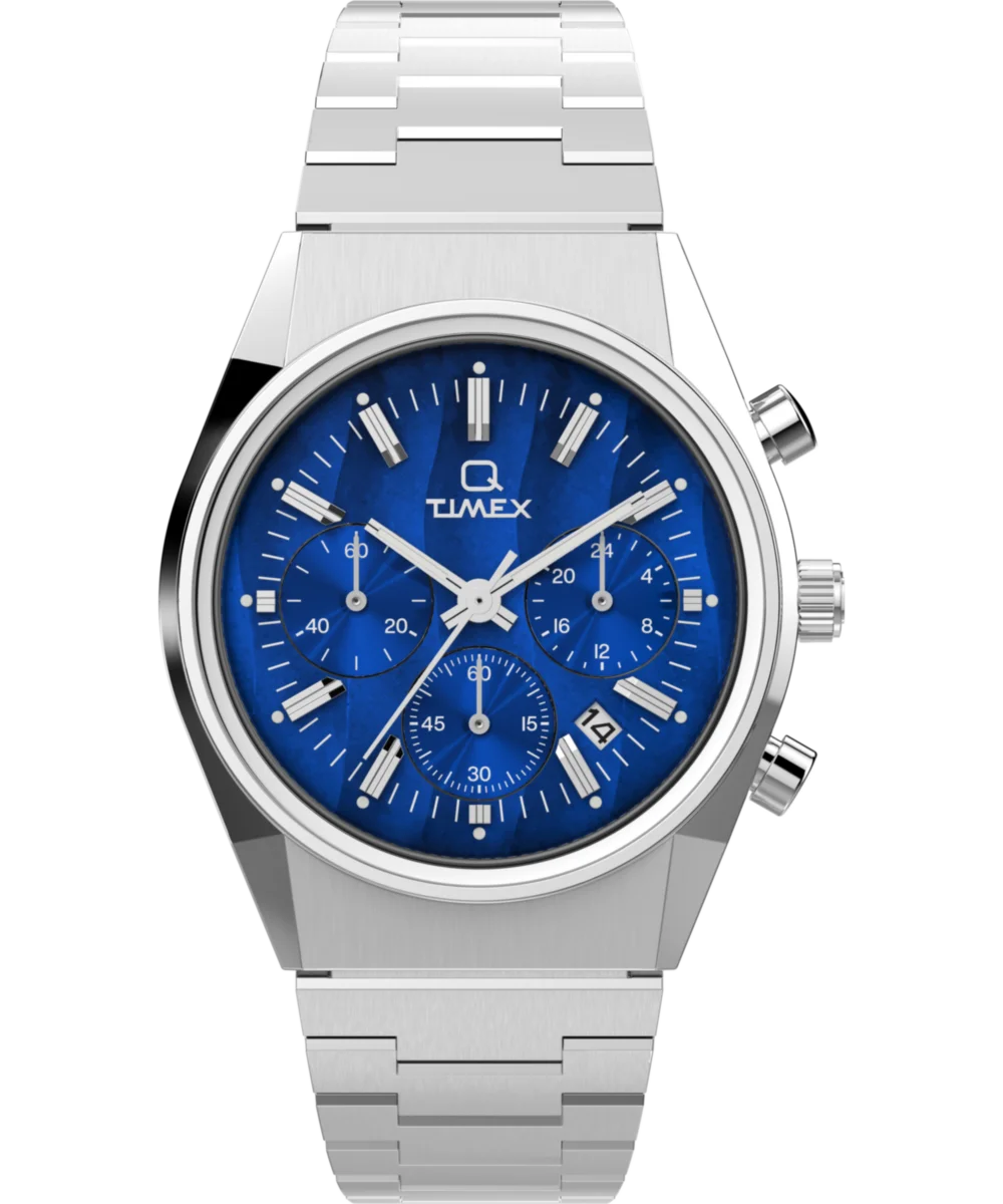 Image of Q Timex Falcon Eye Chronograph 40mm Stainless Steel Bracelet Watch