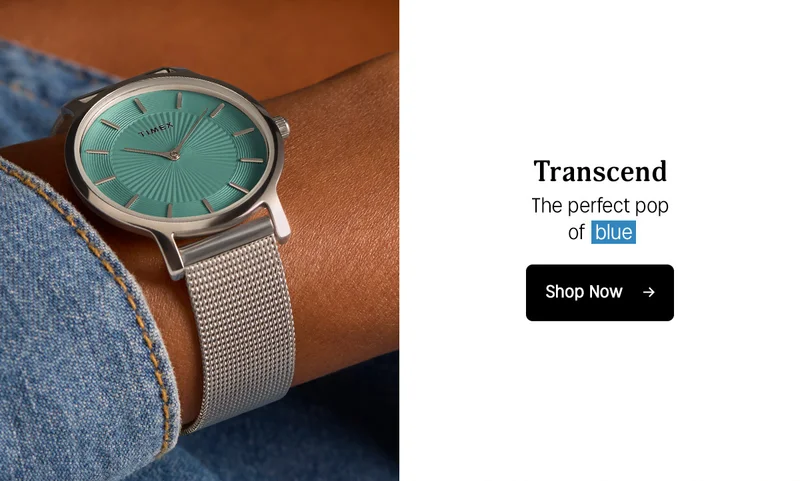 Transcend | The perfect pop of blue | Shop Now