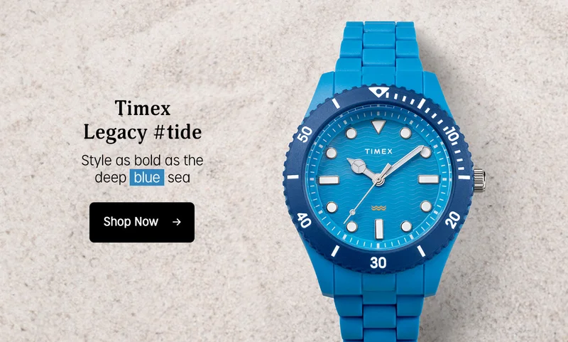 Timex Legacy #tide | Style as bold as the deep blue sea | Shop Now