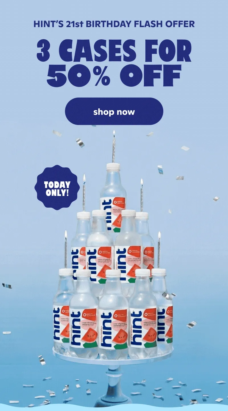 Surprise! Get 50% off 3 cases!