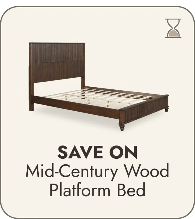 GDFStudio - Harrison Sturdy Solid Wood Bed Frame with Tall Headboard for Elegant Bedrooms