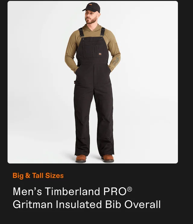 Men's Timberland PRO Gritman Insulated Bib Overall