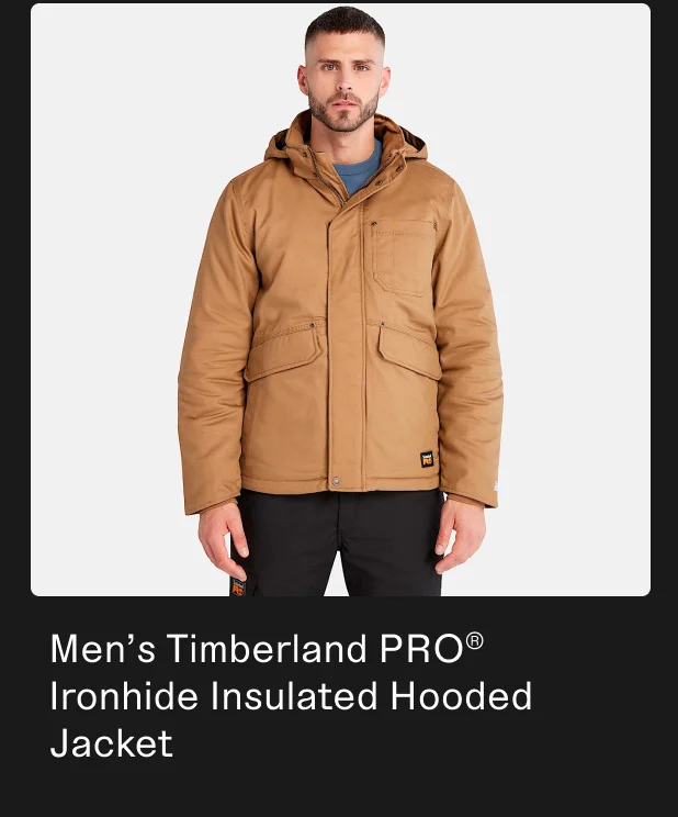 Men's Timberland PRO Ironhide Insulated Hooded Jacket