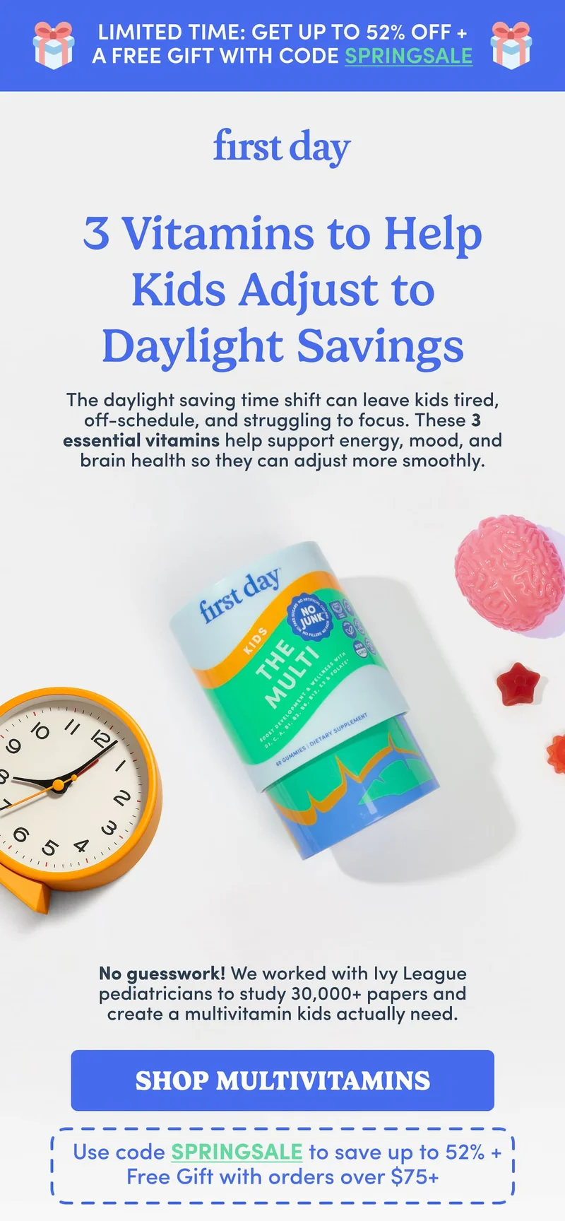 3 Vitamins to Help Kids Adjust to Daylight Savings
